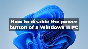 How to disable the power button of your Windows 11 PC