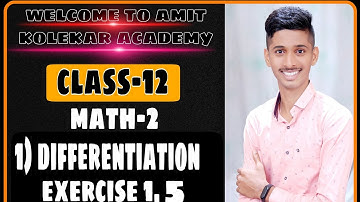 #22 Differentiation [ Exercise 1.5 ] CLASS 12TH