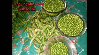 How to Clean/Peel Green Peas Clean/Peel Recipe By Savita Agarwal