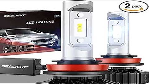 SEALIGHT H11/H8/H9/H16 LED Bulbs, 600% Brighter LED Lights, 50,000+ Hour Lifespan, 6000K Xenon Whit