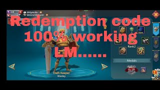 lords mobile redemption code 100% working new code screenshot 2
