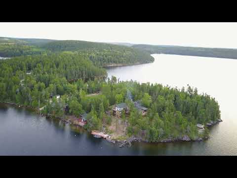 Hawk Lake Lodge view from above