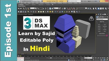 3ds max editable poly beginners Hindi,