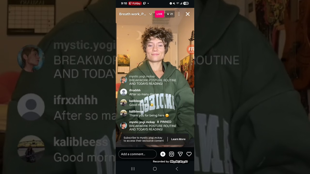 Mystic.yogi.mckay ig live part 6 (1/2)