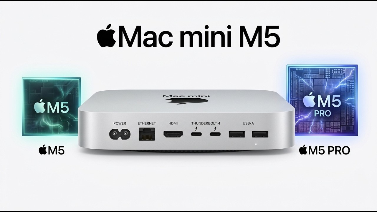 Утечка информации о Mac Mini с процессором Apple M5: «Убийца Mac Studio» за 599 долларов наконец-...