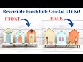 Reversible beach huts tutorial diy craft kit