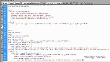 PHP Series - Building A PHP MySQL Forum Tutorial Series Part 4 - Viewing Topic Content