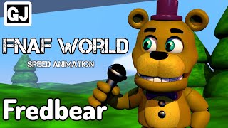 [C4D/FNAF] FNAF WORLD FREDBEAR SPEED ANIMATION