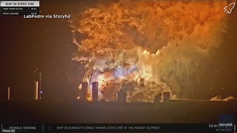 Watch: Moment SpaceX rocket explodes into fireball during testing caught on camera