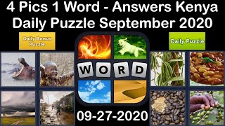 4 Pics 1 Word - Kenya - 27 September 2020 - Daily Puzzle + Daily Bonus Puzzle - Answer - Walkthrough screenshot 5