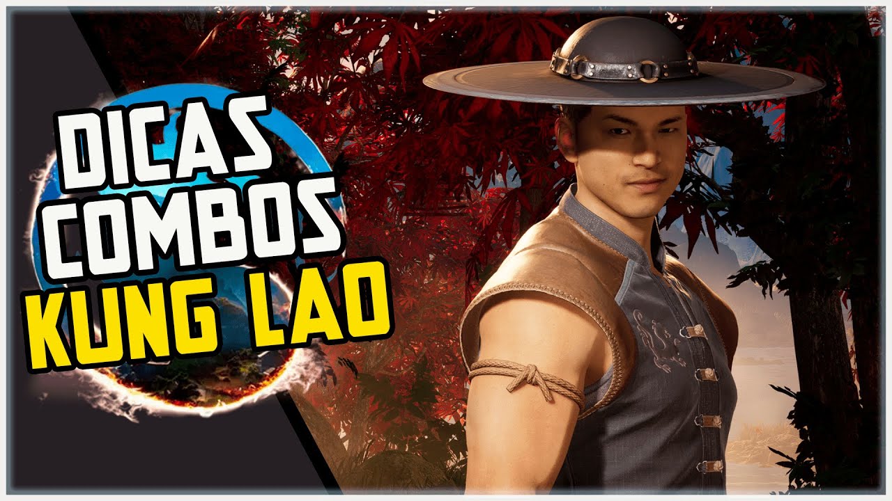 Mortal Kombat X - KUNG LAO TRUQUE DO CHAPEU - Tutorial Combo 41% usando 1  barra, meio da tela 