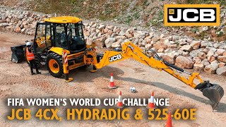 JCB 4CX backhoe, hydradig and 525-60E loadall for FIFA Women’s World Cup