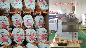Automatic Tag Stringer Machine Elastic Knotting Machine Air Freshener Hangtag Threading Machine