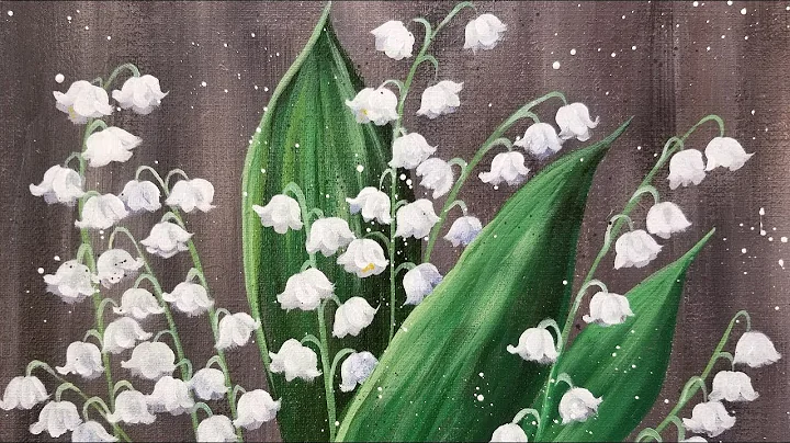Easy Flowers Lily of the Valley Acrylic Painting T...