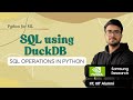 5.8.2 Hands-On SQL using DuckDB | Pandas in Hindi
