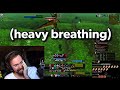 Asmon loses it watching a WoW Player run out of breath while playing Hardcore