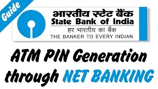 How to generate atm pin through internet banking log on onlinesbi.com
goto : e-services - card services generation using otp or profile
pass...
