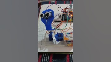Using 2 Servo Detecting Object using UltraSonic Sensor