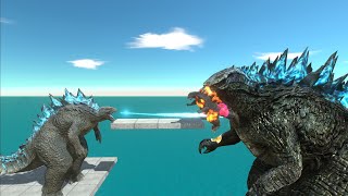 How Strong Atomic Breath's Godzilla 2014 ? - Animal Revolt Battle Simulator