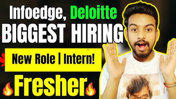 Infoedge , Deloitte, NTT Data Biggest Hiring | OFF Campus Drive For 2025, 2024 Batch | Fresher