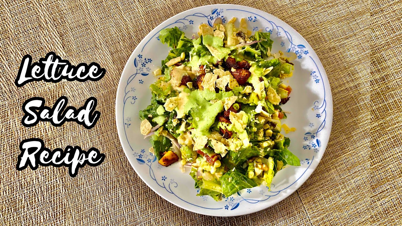 Lettuce Salad Recipe Healthy Protein Rich Salad Balanced Diet Healthy meal in 5 minute
