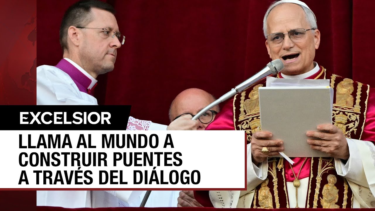 Papa León XIV lanza un llamado a la paz en su primeras palabras - YouTube
