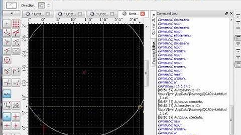 Qcad3 - 3. Command Line
