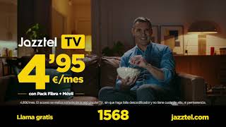 Jazztel TV por sólo 4,95€/mes con nuestra fibra y móvil.