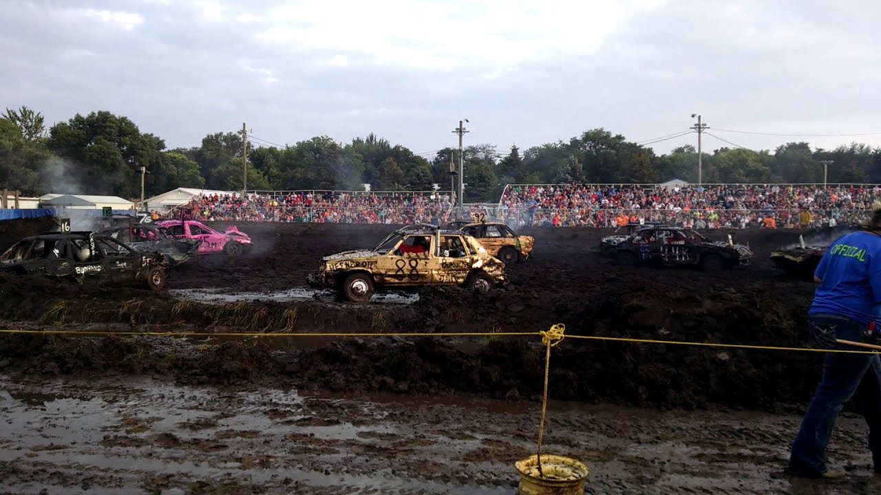 2014 Clay County Compacts demolition derby YouTube