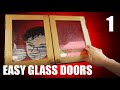 The easy way to make BEAUTIFUL glass cabinet doors