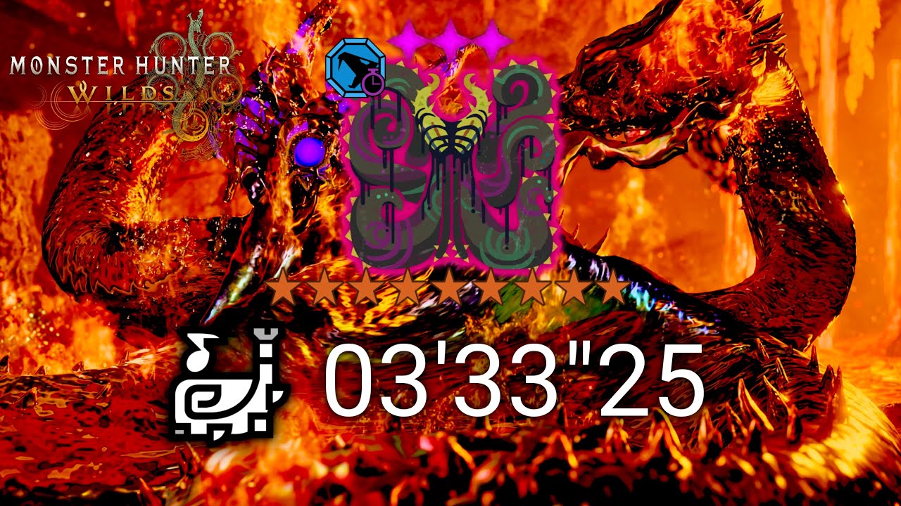 焼け落ちろ、黒岸の奈利 狩猟笛ソロ 03'33''25 / Burn in Blackest Hell Hunting Horn Solo [MHWilds]