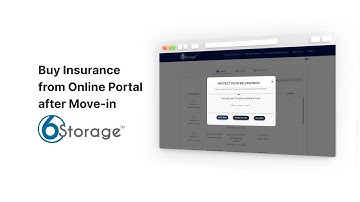 How to purchase Insurance from tenant portal after Move in - 6Storage V2 Software