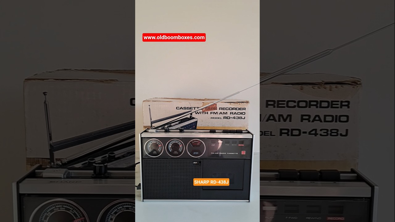 SHARP RD-438J ラジカセ SHARP RD-438J Golden 70's # #japan # #cassette # #retro #vintage