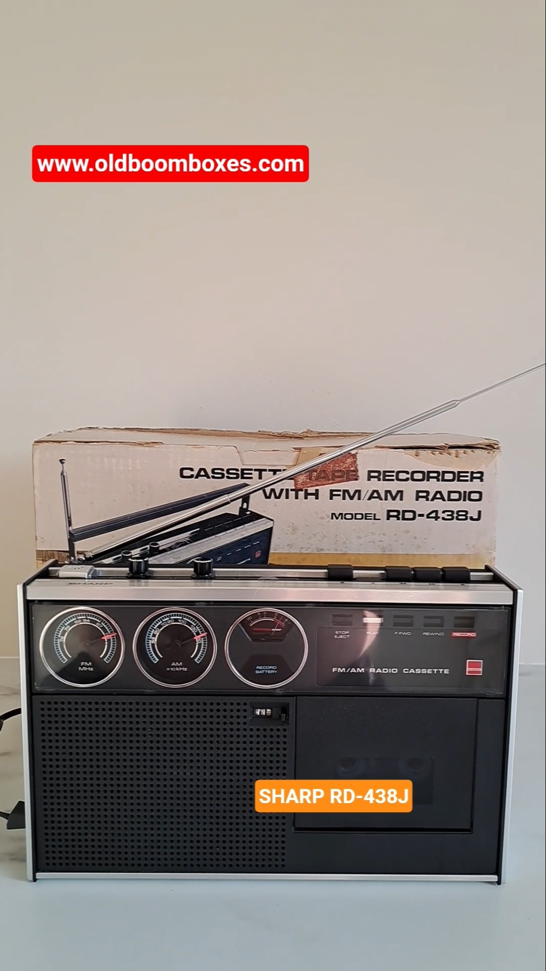 SHARP RD-438J ラジカセ SHARP RD-438J Golden 70's # #japan # #cassette # #retro #vintage