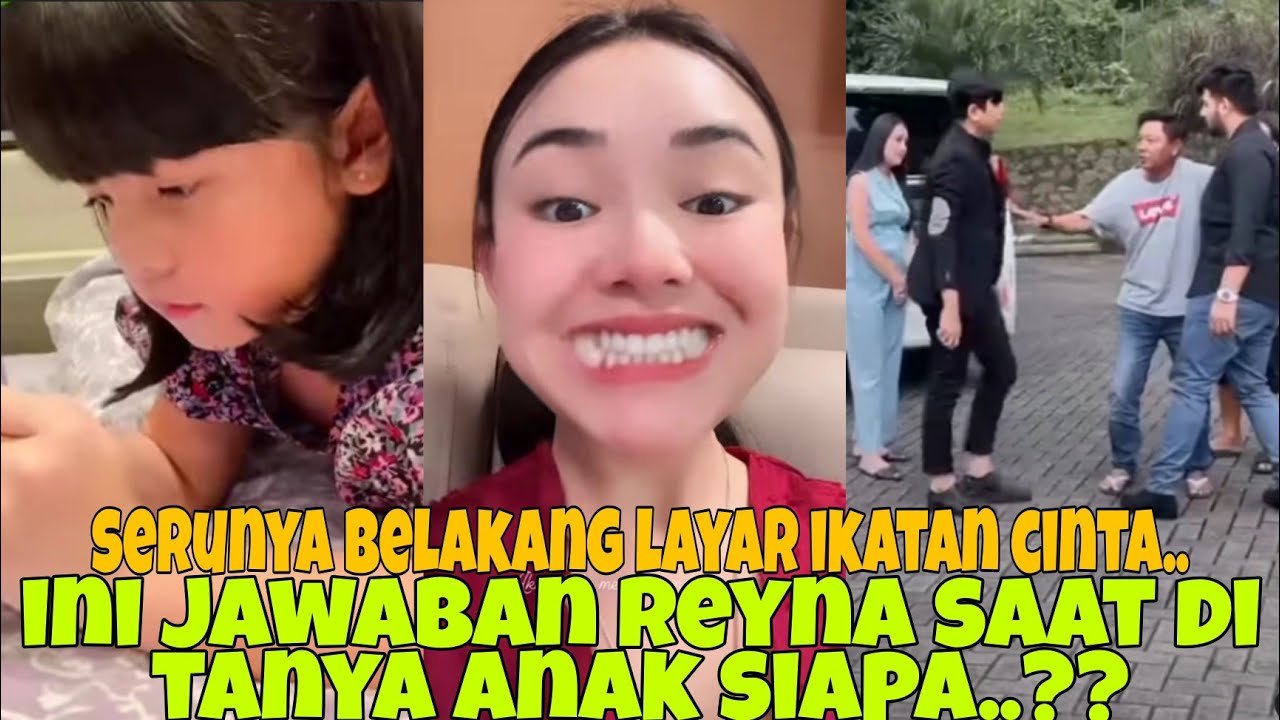 gemoy reyna pas di tanya anak siapa..? ini dia jawabannya.. serunya di