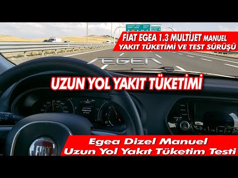 Fiat egea 1.3 Multijet Dizel 95 HP uzun yol yakıt tüketim testi | POV sürüş | fiat egea 2020
