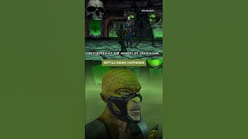 MK4 Reptile Ending Comparison 🐊 PS1 vs N64