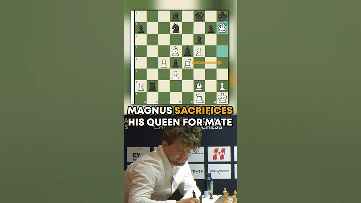 Ding BLUNDERS into MATE and Magnus SACRIFICES His QUEEN to CHECKMATE