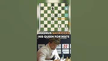 Ding BLUNDERS into MATE and Magnus SACRIFICES His QUEEN to CHECKMATE