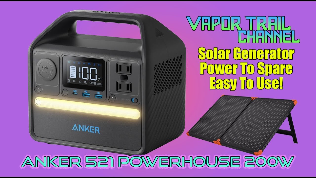 Anker 521 PowerHouse - Solar Generator, Fast Charge, Powerful