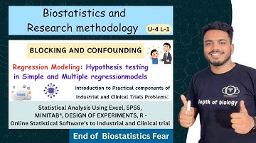 Blocking & Confounding system | Regression modeling | SPSS | MINITAB | Design of experiment