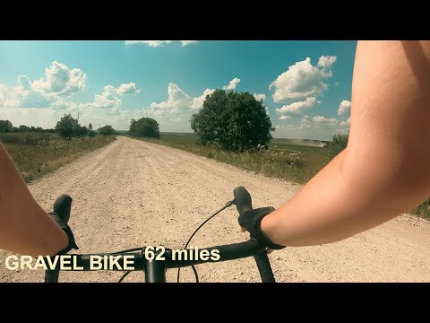 Видео: Gravel Bike 62miles ride how to ride 100miles by bike / beautiful views STINGER GRAVIX