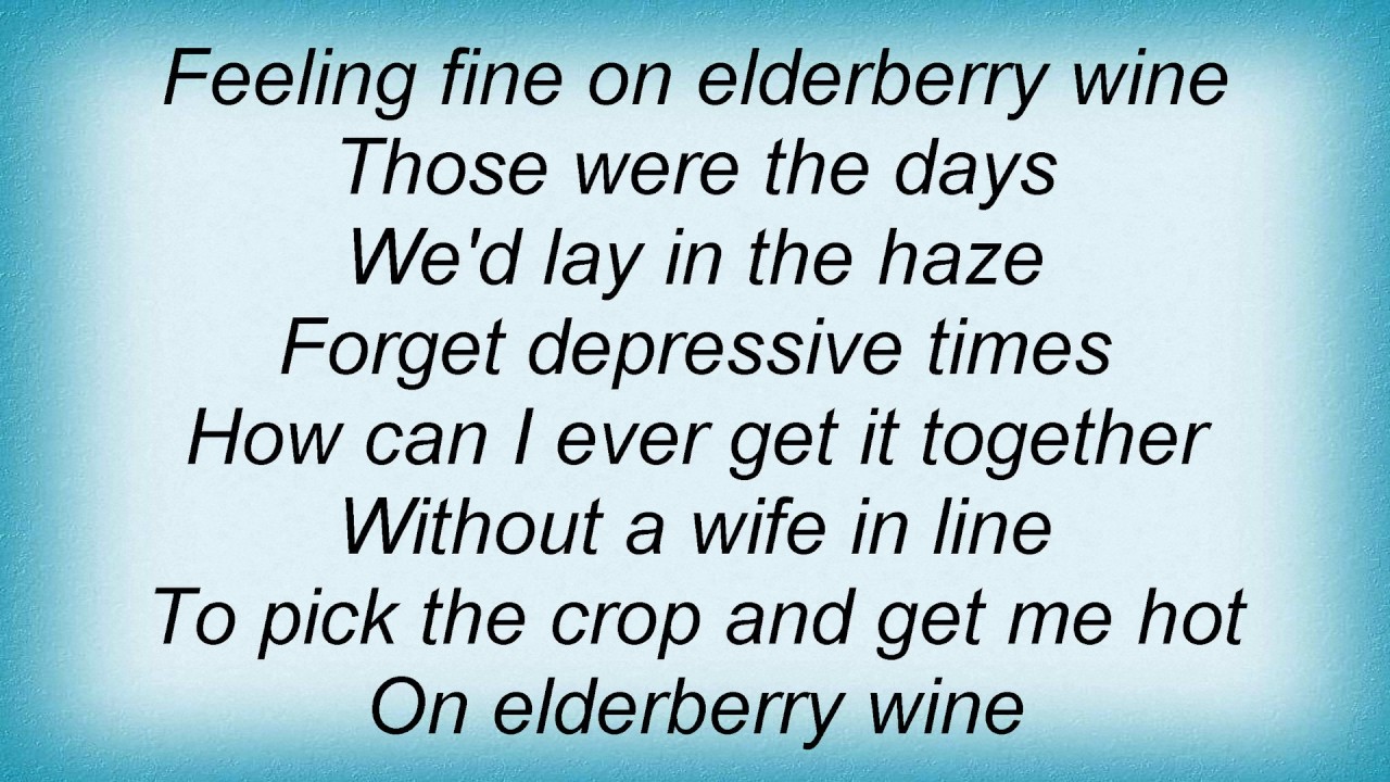 Elton John Elderberry Wine Lyrics YouTube