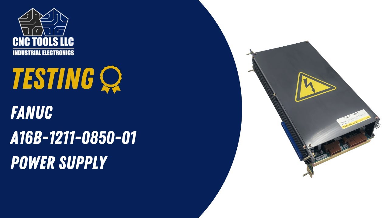 Testing a Fanuc A16B-1211-0850-01 Power Supply #cnc #fanuc - YouTube