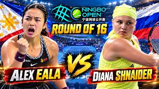 Details Alexandra Eala vs. Diana Shnaider | 2026 Ningbo Round of 16 | WTA Match Highlights Update