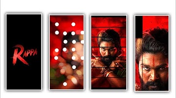 🔥New Trending Rapa Rappa pushpa 2  Video editing in Alight Motion Insta trending Video Editing