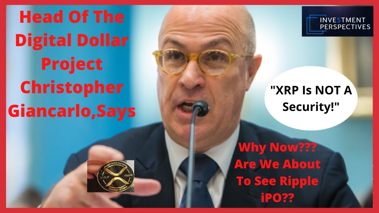 Ripple/XRP-Christopher Giancarlo Speaks on XRP Security Status And Howey Test