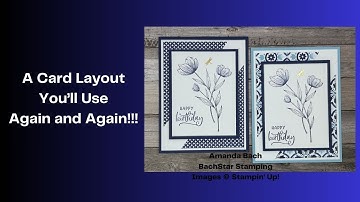 A quick and easy card layout you