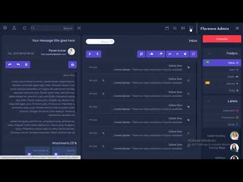Florence Dark Boxed RTL Admin Dashboard UI Kit