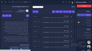 Florence Dark Boxed RTL Admin Dashboard UI Kit